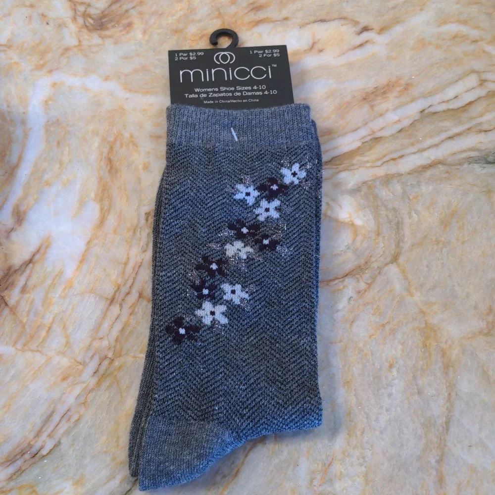 MINICCI Women's Floral Socks